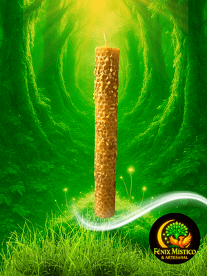 Velas de Miel con Plantas Intencionadas